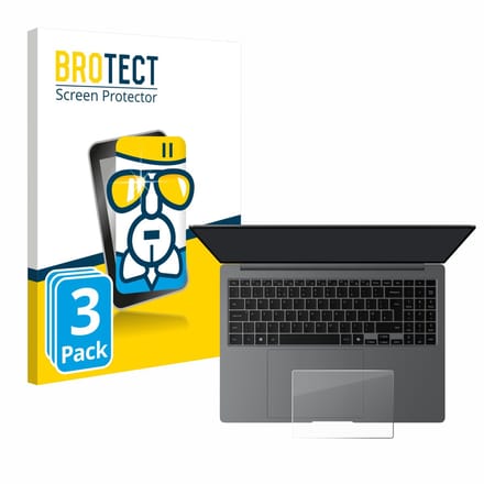 Screenprotector 3 Stuks voor Samsung Galaxy Book5 Pro 16" (Touch Trackpad) Beschermglas transparant