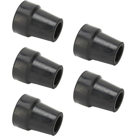 5 stuks Krukdop Professionele Rubber Vervanging Wandelstok Stok Tip Accessoire Zwart 0,7 Inch gray