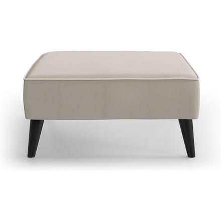 Hocker Zara linnen met contrast piping | NADUVI Collection