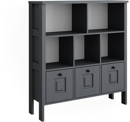 Vitalispa Ajaton Kinderboekenkast – 103.6 x 113.4 cm Grijs