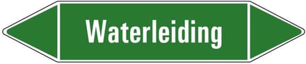 Waterleiding leidingmarkering op vel 179 x 37 mm - 5 per vel