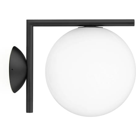 Flos IC Outdoor wandlamp - zwart - 20 cm