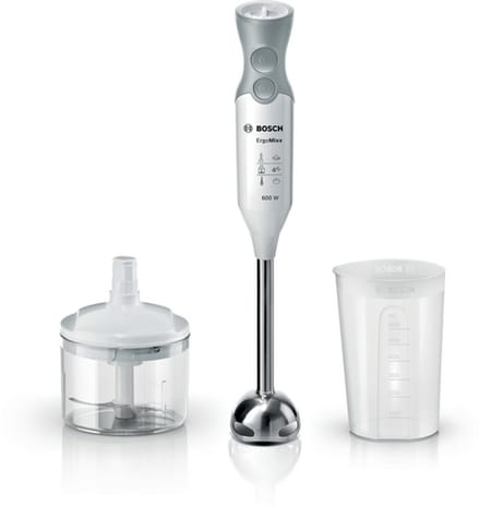 Bosch MSM66120 ErgoMixx - Staafmixer - 600W - Inclusief maatbeker en Hakmolen - Wit