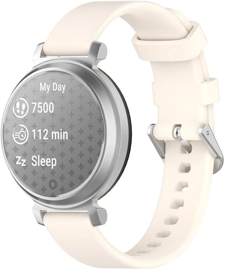 Strap-it Siliconen 'Classic' bandje geschikt voor Garmin Lily 2 / Pebble Round 2 - Sterrenlicht