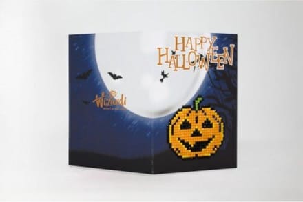 Diamond painting Wenskaart Happy Halloween