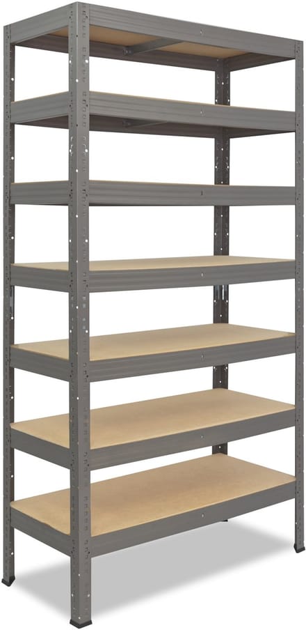 Shelfplaza PRO metalen stellingkast - 200x50x60 cm - grijs - 7 planken