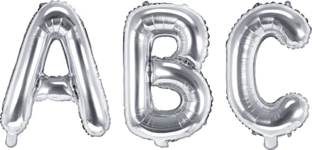 Vegaoo - Zilverkleurige aluminium letter ballon 32cm