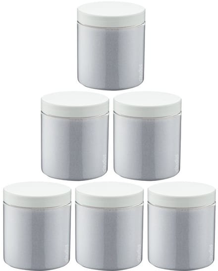 Scrubzout Lavendel - 300 gram - Pot met witte deksel - set van 6 stuks - Hydraterende Lichaamsscrub