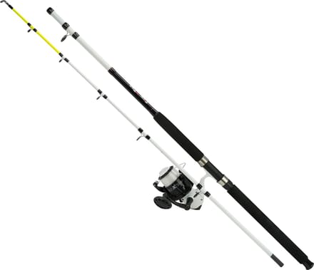 FISH-XPRO Boat Pro - 2.10m - Boothengelset - Wit - Zeevisset - Boothengel met Molen - Vislijn