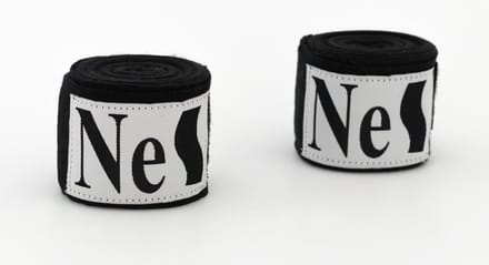 Nes Boksbandage - boxing handwraps- Boks Wraps - Boksbandages - Kickboks bandage - zwart - 2,75 meter