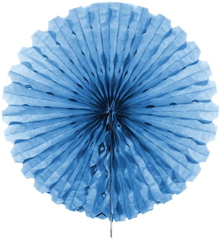 Honeycomb Waaier Baby Blauw - 45 cm