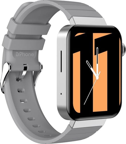 DrPhone iNX - Metalen Smartwatch Bluetooth Bellen - Microfoon - Hartslag - Stappen - Mannen / Vrouwen - IOS/Android - Zilver