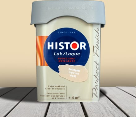 Histor Perfect Finish Lak Hoogglans 0,75 liter - Belangrijk