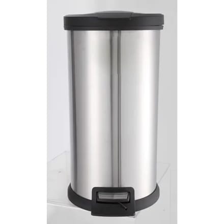 Baseline Pedaalemmer - Metaal - Zilver - Diameter33x61cm - 40l