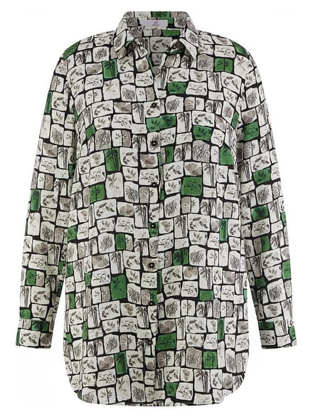 Blouse lange mouwen Van Emilia Lay zwart