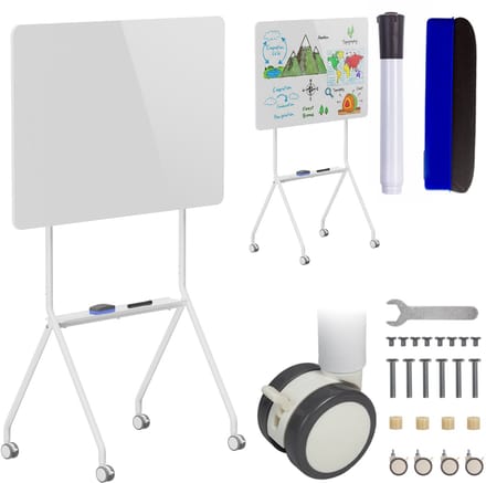Ergo Office ER-306 - Whiteboard - verrijdbaar droog uitwisbaar - enkelzijdig - 119x79 cm