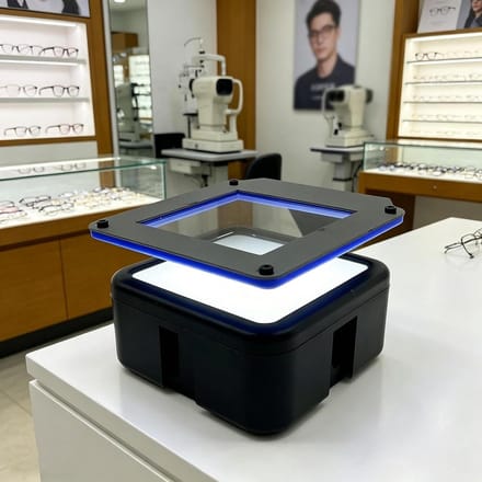 Draagbare Spanningstester - Lens Analysator - Glazen Inspectie - Instelbare Helderheid - 48x48mm Venster - Zwart