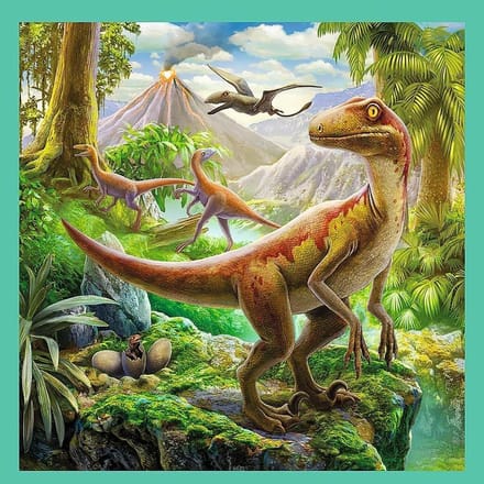 Trefl Puzzle - The Extraordinary World of Dinosaurs (3in1) 2D Puzzels