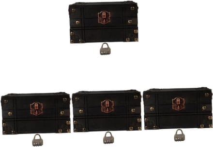 Sieradendoos - Houten kist - Sieraden opbergen - Vintage ontwerp - 15.5 cm - Grijs