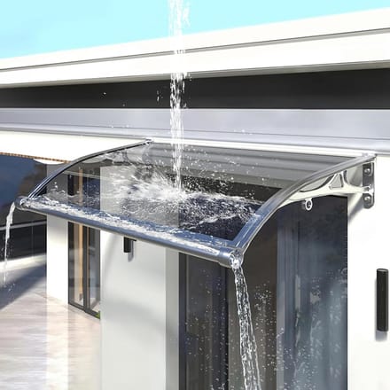 Deurluifel - Regenscherm - Entree Beschermen - Modern Polycarbonaat - Eenvoudige Installatie - Transparant