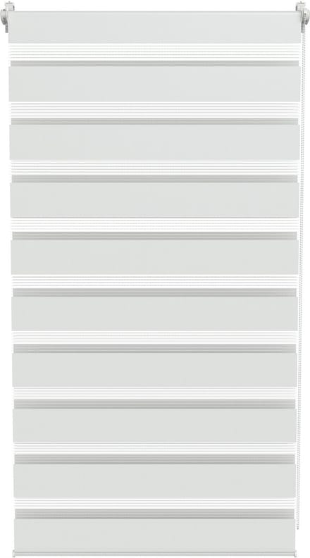 ACXIN Zebra Rollo Klemmfix - Zonder Boren - Lichtdoorlatend en Verduisterend - 70x120cm Wit