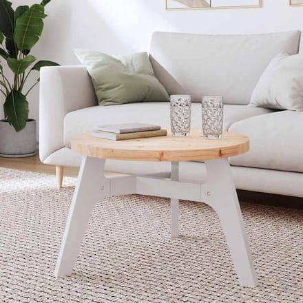 Tafelblad Massief Grenenhout - Ronde Plaat - Meubelprojecten - Rustieke Look - 60 cm Diameter - Bruin