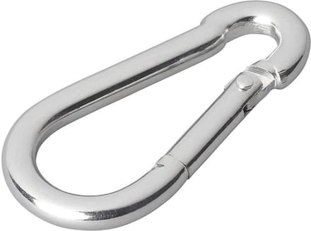 ProPlus Karabijnhaak Metaal 6x60mm Middel [Carabijnhaak - Musketon - Veerhaak]