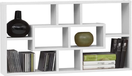 Wandrek Idaho Wit - Breedte 85 cm - Hoogte 47.5 cm - Diepte 16 cm