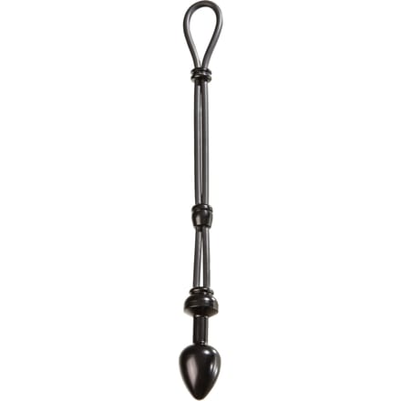 Cock-Grip Aluminium kleine Butt plug met cockring - Zwart