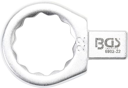 BGS insteek-ringsleutel 22 mm opname 9 x 12 mm - 6902-22