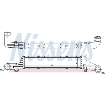 Intercooler NISSENS 96861