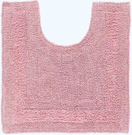Homescapes toiletmat roze 50x55 cm gemaakt van 100% katoen