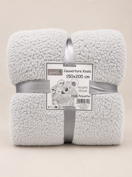 Fleece deken - 150x200 cm - Grijs - Heel Zacht