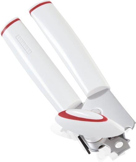 Leifheit Comfortline blikopener - incl. flesopener - rvs- wit