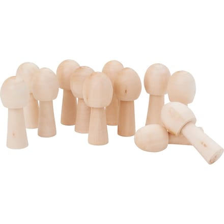 VBS paddestoel "Oakley", 12 stuks, ca. 1,5 x 4,0 cm