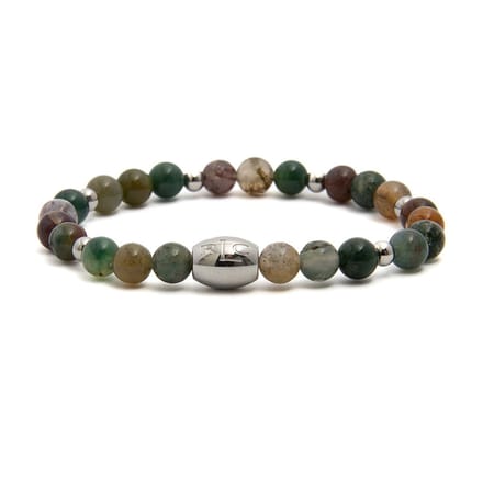 Serenity Agate Beads Armband - S