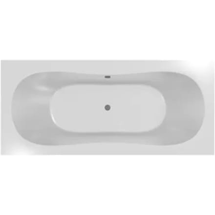 Allibert Ligbad Edena Duo Round -180x80cm - Wit
