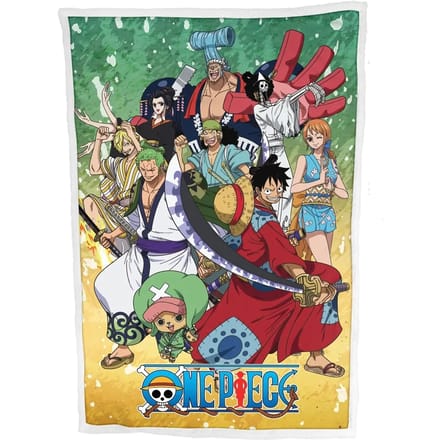 Sherpa-deken voor kinderen Homadict One Piece Wano