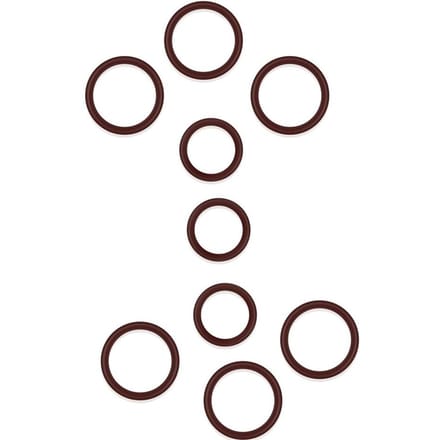 Kit de joints toriques de réfection de pompe d'injection de carburant 8 pièces adapté pour Kubota D902 D722 D905 black