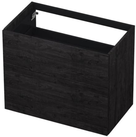 INK - Onderkast 2 Laden Push To Open 65cm Hout Decor - 800x450x650 Mm - Houtskool Eiken