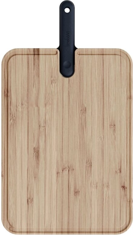 Snijplank met Koksmes, 43 cm, Black Edition, Zwart – Trebonn | Artù