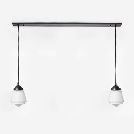 2 x Komeet lampen aan plafondbalk Moonlight - Art Deco Trade