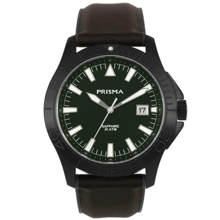 Prisma horloge P.1162 Heren Luminous Brown