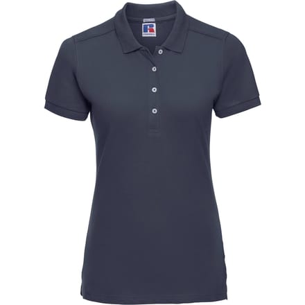 Russell Dames/dames Stretch Short Sleeve Polo Shirt (Franse marine)