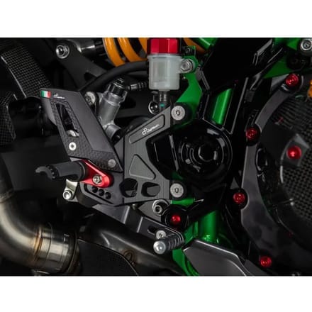 Verstelbare motor voetensteun met inklapbare voetsteunen Lightech