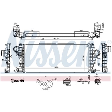 Intercooler NISSENS 961534