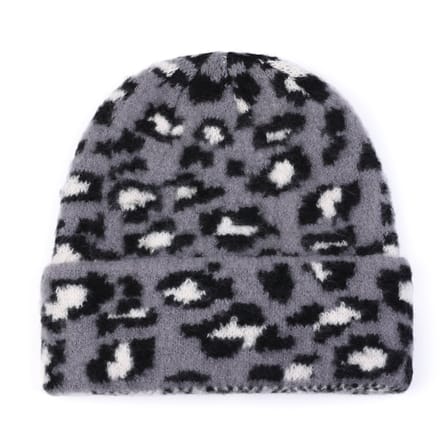 She life style - Luipaard winter muts - Black