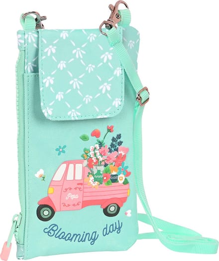 GLOWLAB Telefoontasje, Blooming day - 19 x 10 cm - Polyester