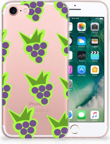 iPhone SE 2022 | SE 2020 | 8 | 7 Siliconen Case Druiven