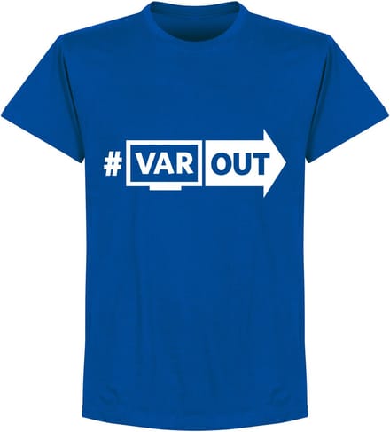 VARout T-Shirt - Blauw/ Wit - S